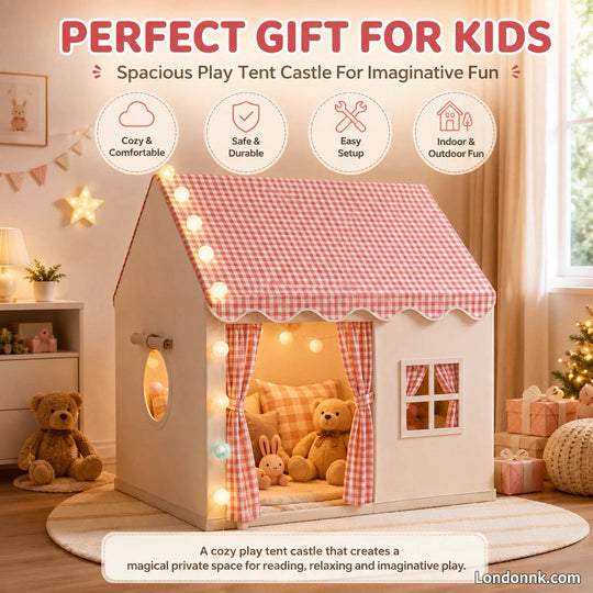 🏰 49% OFF NOW! ⏰ Children's Play Tent Castle – Spacious & easy to set up – Breathable fabric, perfect for indoor or outdoor fun – encourages imaginative play ✨🧸