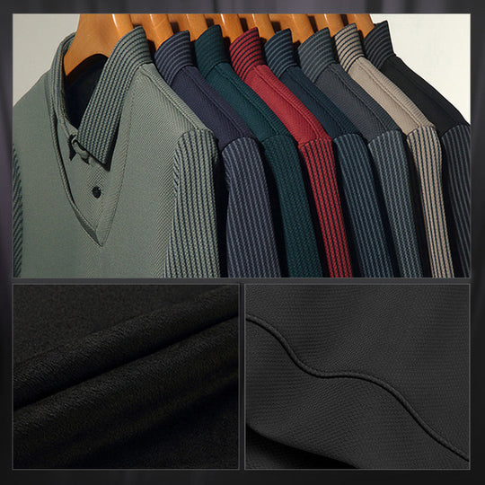 🎁 Hot Sale 49% KORTING 🔥Gestreept revers nep tweedelig overhemd