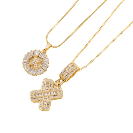 💍 2 Pack✨ Initial Letter Pendant Necklaces-Best Gift for your friends💝