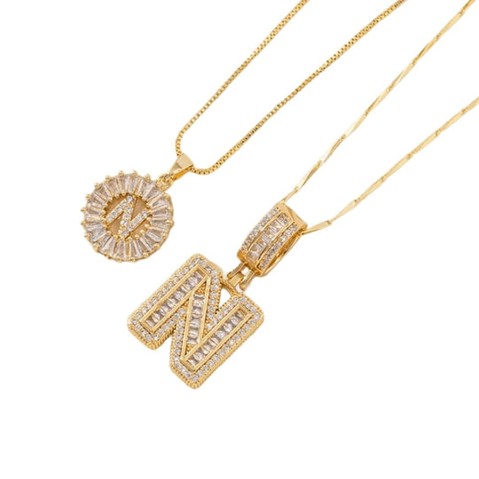 💍 2 Pack✨ Initial Letter Pendant Necklaces-Best Gift for your friends💝