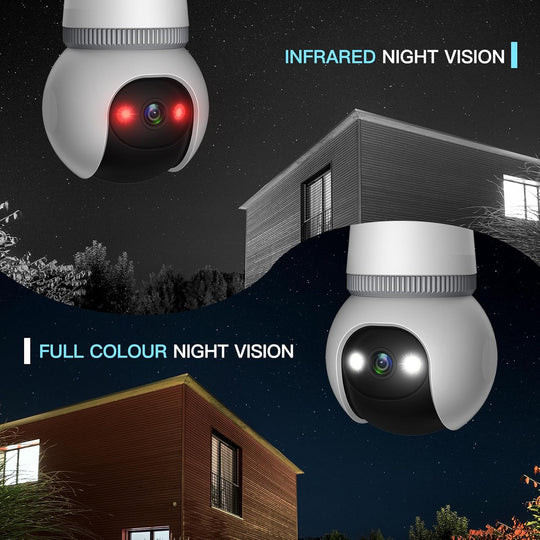 🔥LAST DAY PROMOTION✨4MP Light Bulb Security Camera 5G&2.4GHz Wireless Outdoor Indoor Camera with Night Vision