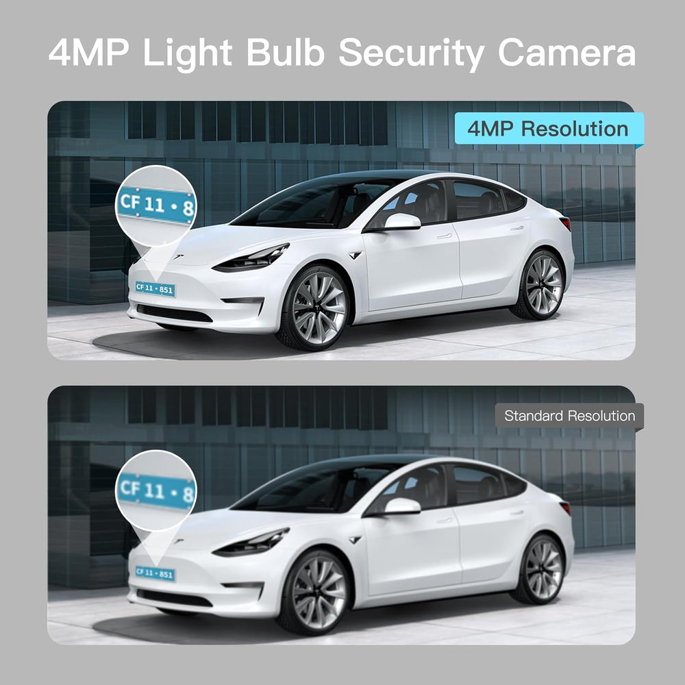 🔥LAST DAY PROMOTION✨4MP Light Bulb Security Camera 5G&2.4GHz Wireless Outdoor Indoor Camera with Night Vision