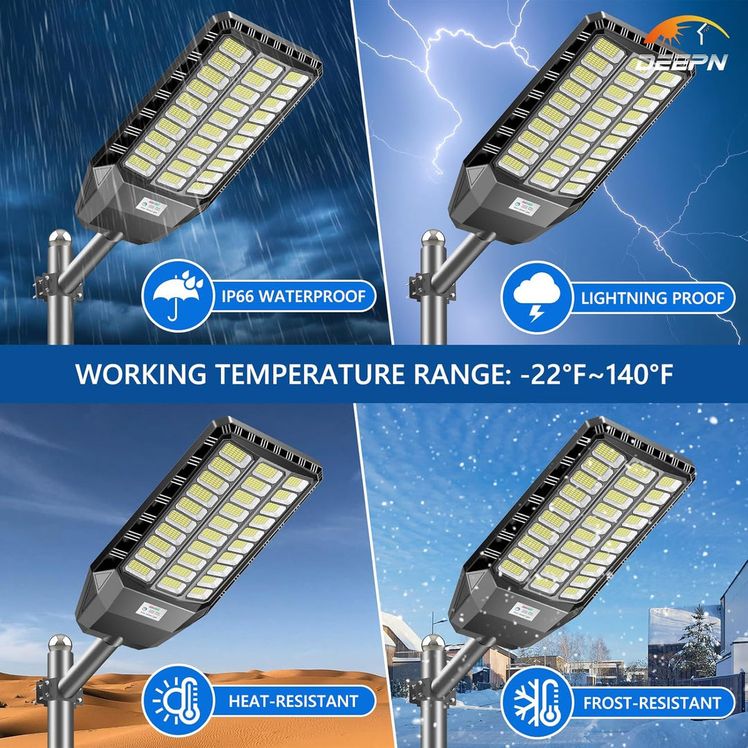 ☀️ 50% OFF！Solar LED Street Light – Ultra Bright Outdoor Security Light