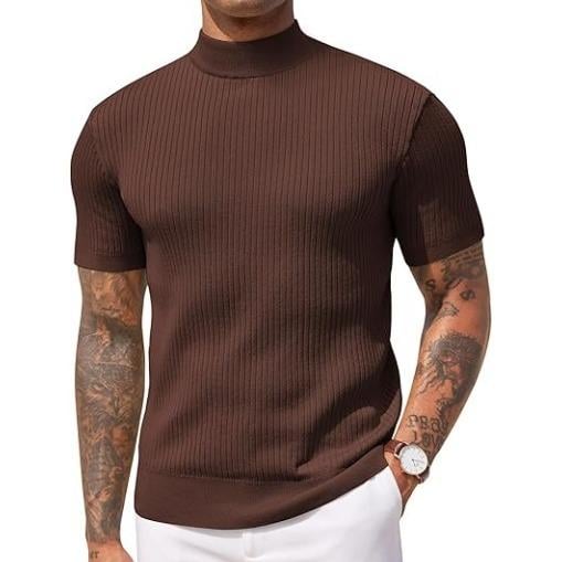 🔥 Men's Mock Turtleneck Sweater