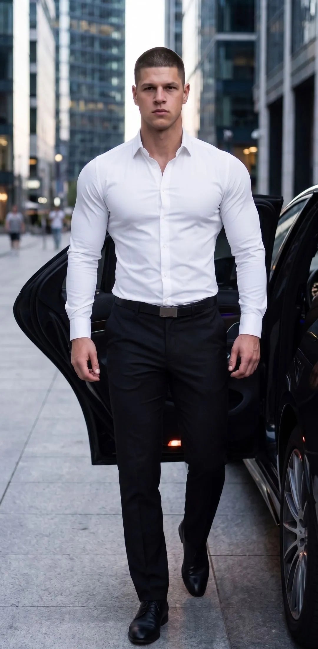 💪Men's Removable Padded Compression Shirt – Muscle Shaper Bodybuilder Tee, Seamless Short Sleeve, Slim Fit, 4-Way Stretch
