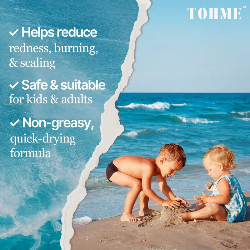 Crema calmante natural con musgo mariño & Avea - Eczema & Alivio da psoríase - Ocean Minerals - para pel sensible - Crema hidratante para eccemas para pel seca