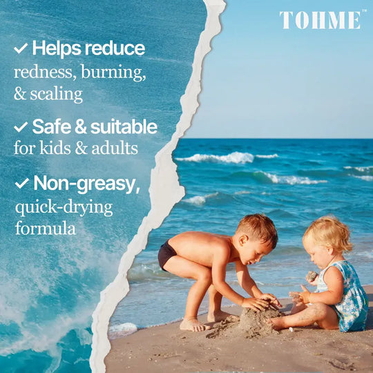 Crema calmante natural con musgo mariño & Avea - Eczema & Alivio da psoríase - Ocean Minerals - para pel sensible - Crema hidratante para eccemas para pel seca