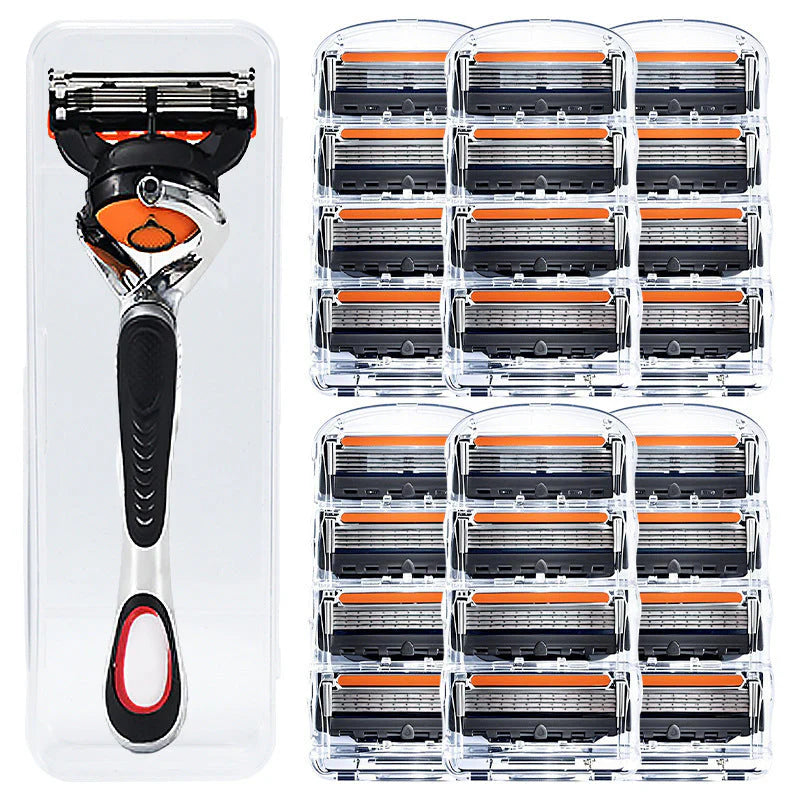 🔥Smart Shave Angebot – 24 Hochleistungs-Rasierklingen + GRATIS Griff