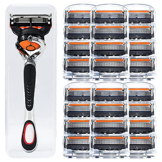 🔥Smart Shave Angebot – 24 Hochleistungs-Rasierklingen + GRATIS Griff