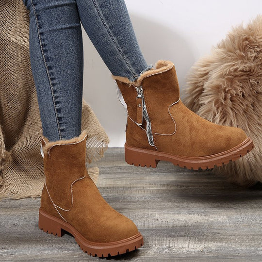 Women's Winter Fleece Snow Boots📢📢Flash Sale⚡: Ending in 3 Hours!⏰⏰