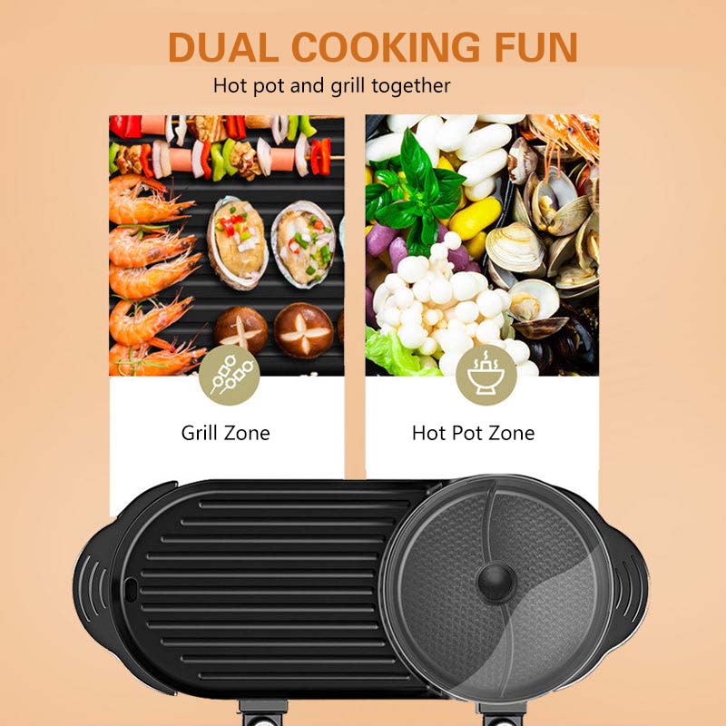 2-in-1 Grill & Hot Pot