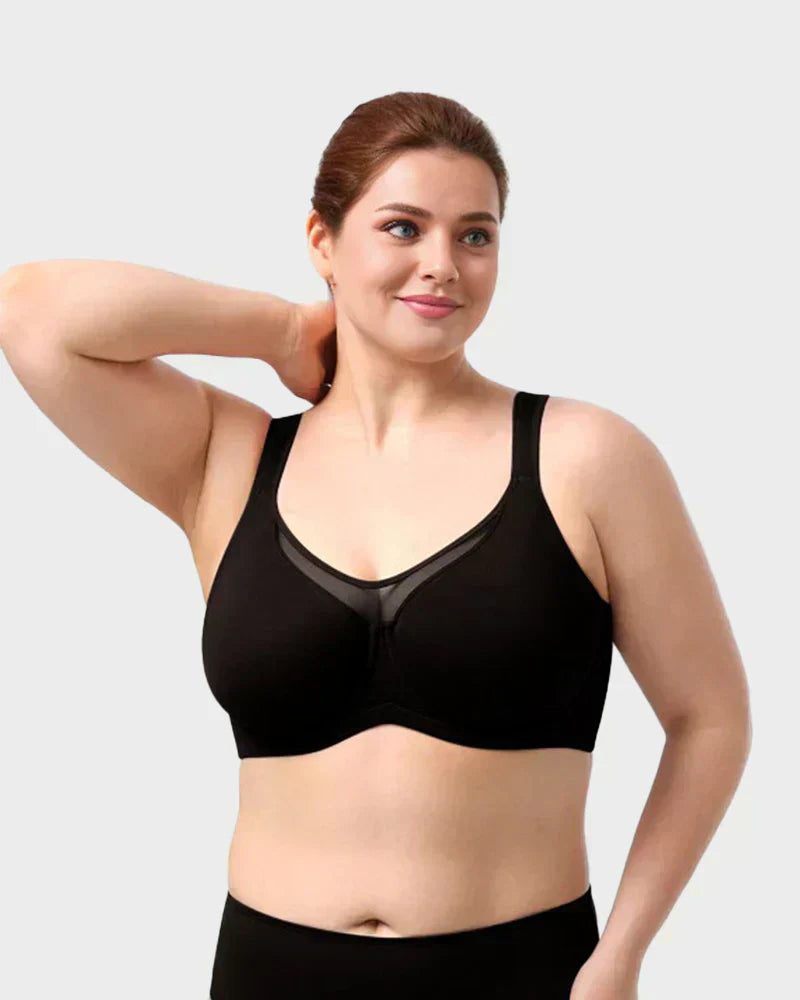 ⏳💐Hot Sale Only £7.99!!!🖤Women's Elegant Sheer Full Coverage Non-padded Plus Size Bra