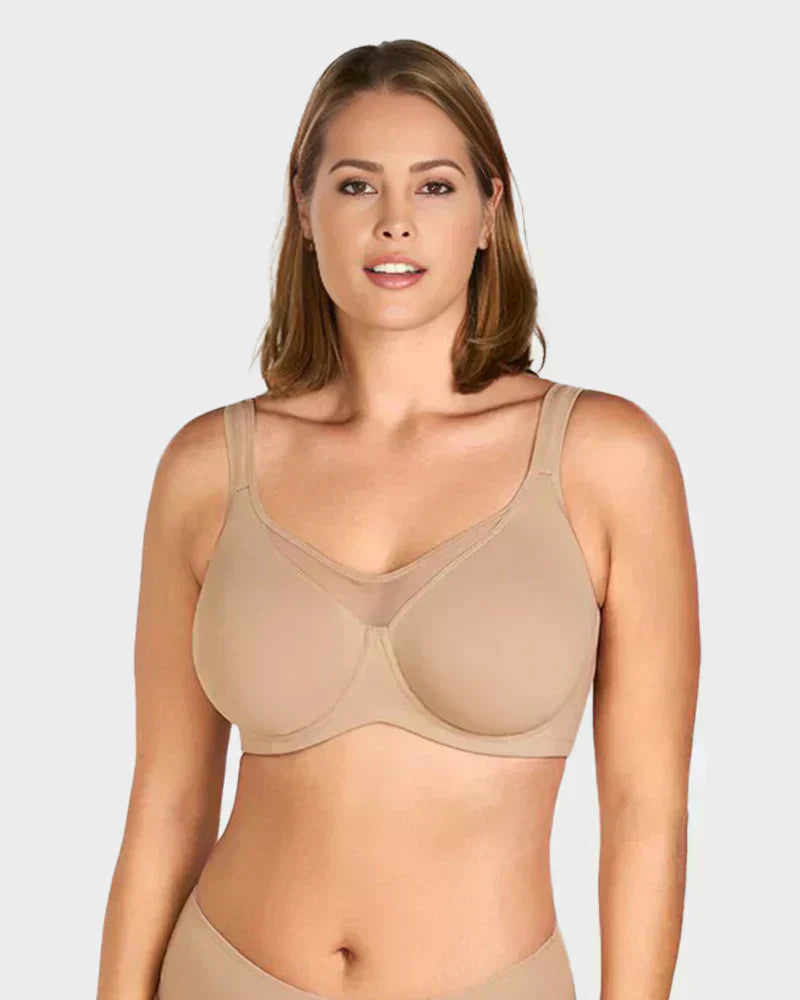⏳💐Hot Sale Only £7.99!!!🖤Women's Elegant Sheer Full Coverage Non-padded Plus Size Bra