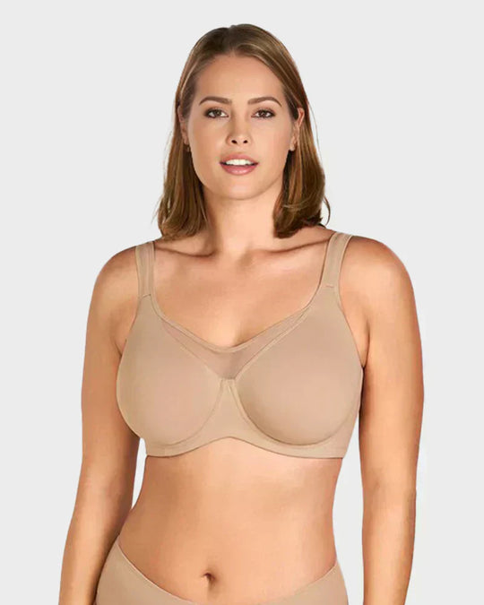 ⏳💐Hot Sale Only £7.99!!!🖤Women's Elegant Sheer Full Coverage Non-padded Plus Size Bra