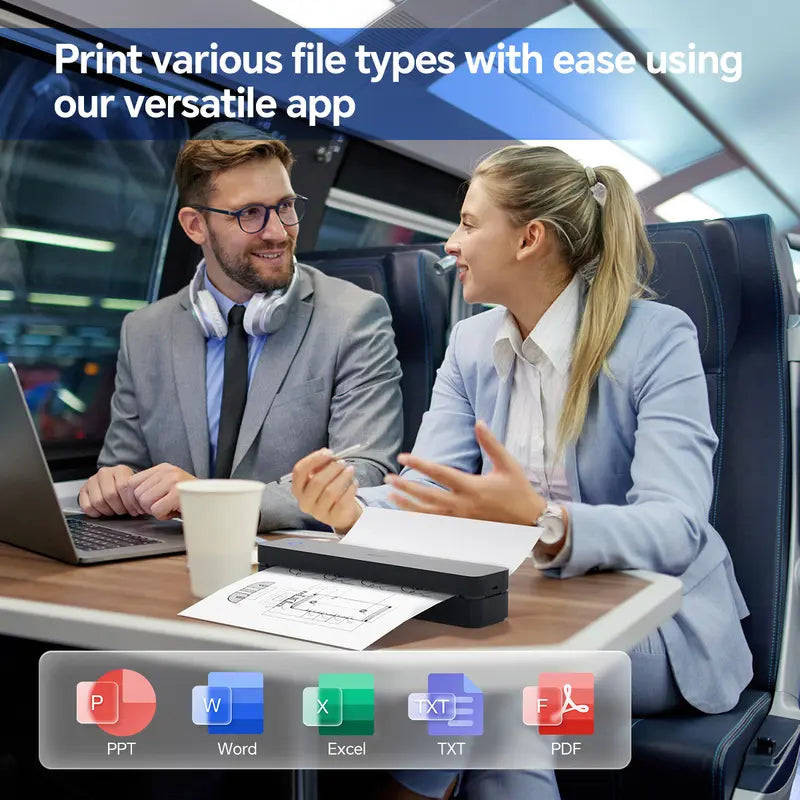 🖨️ ¡35% DE DESCUENTO! ⚡ Impresora térmica portátil inalámbrica Bluetooth – Compacta &  Ligero, conexión inalámbrica Bluetooth, impresión térmica rápida, sin tinta. &  Ideal para viajes desde casa 📱