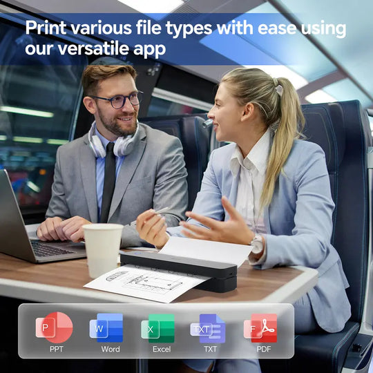 🖨️ ¡35% DE DESCUENTO! ⚡ Impresora térmica portátil inalámbrica Bluetooth – Compacta &  Ligero, conexión inalámbrica Bluetooth, impresión térmica rápida, sin tinta. &  Ideal para viajes desde casa 📱