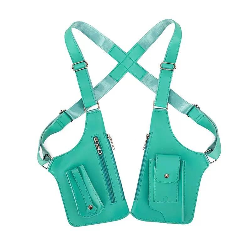 Borsa a tracolla regolabile sotto le ascelle in pelle premium per uomo & Donna