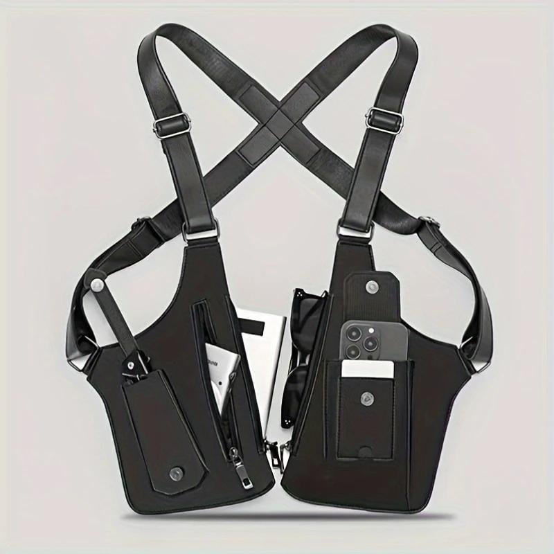 Borsa a tracolla regolabile sotto le ascelle in pelle premium per uomo & Donna