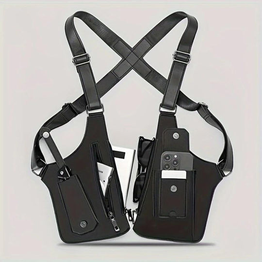 Borsa a tracolla regolabile sotto le ascelle in pelle premium per uomo & Donna