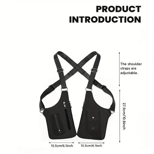 Borsa a tracolla regolabile sotto le ascelle in pelle premium per uomo & Donna