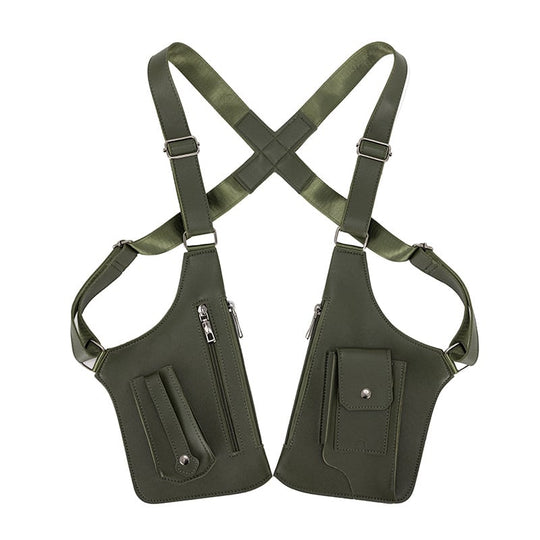 Borsa a tracolla regolabile sotto le ascelle in pelle premium per uomo & Donna