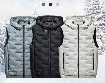 🔥 Layer More, Move Freely | Men's Lightweight Hooded Zip-Up Vest