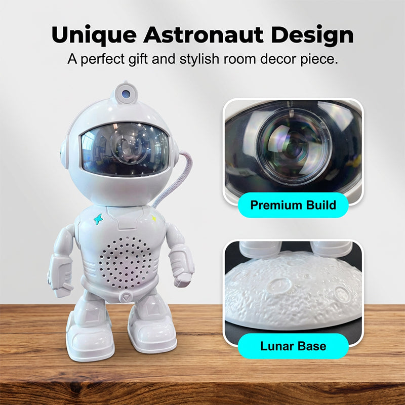 Roboter-Astronauten-Sternenhimmelprojektor mit Bluetooth-Lautsprecher