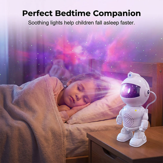 Roboter-Astronauten-Sternenhimmelprojektor mit Bluetooth-Lautsprecher