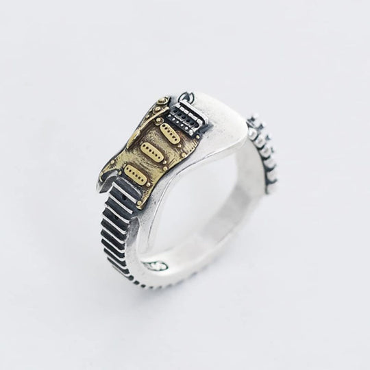 Rock Guitar Open Band Ring