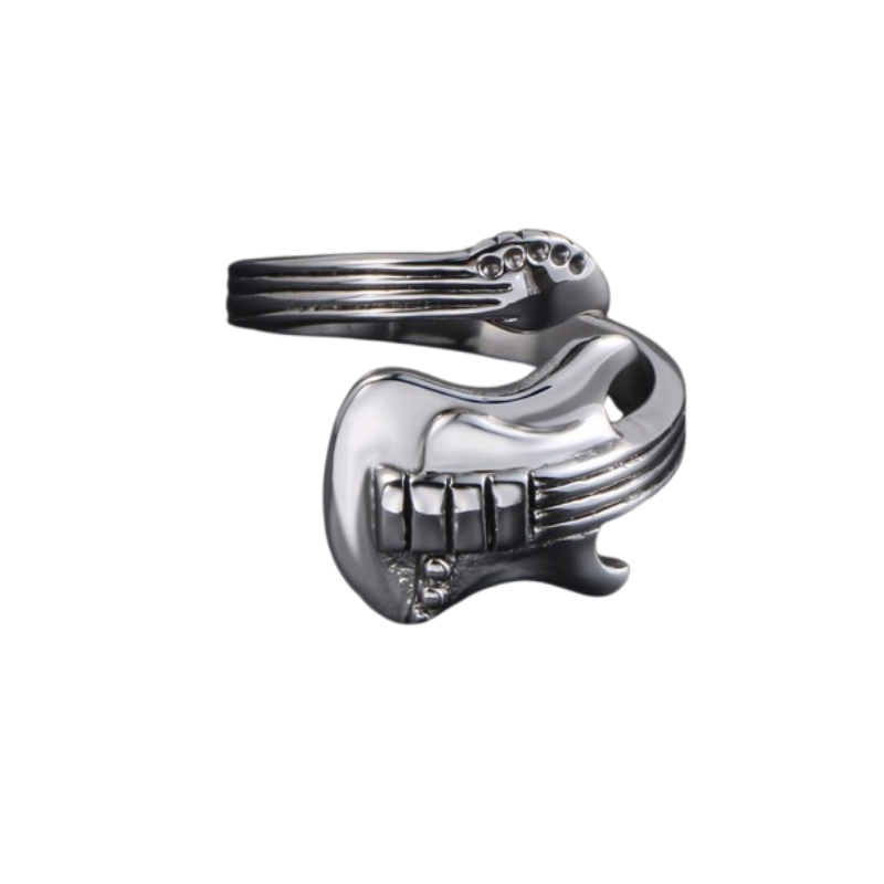 Rock Guitar Open Band Ring