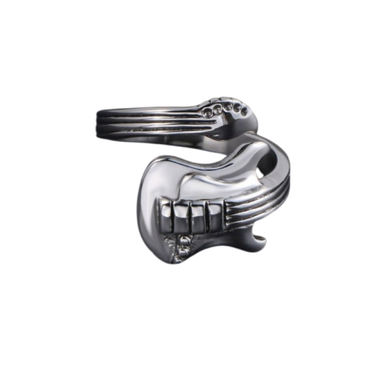 Rock Guitar Open Band Ring