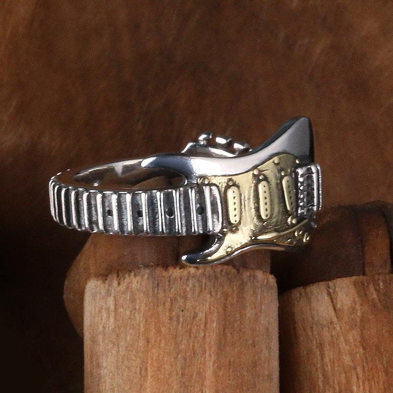 Rock Guitar Open Band Ring
