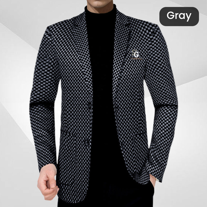❄️Winter Hot Sale🔥Men's Fleece-Lined Slim-Fit Casual Suit Jacket
