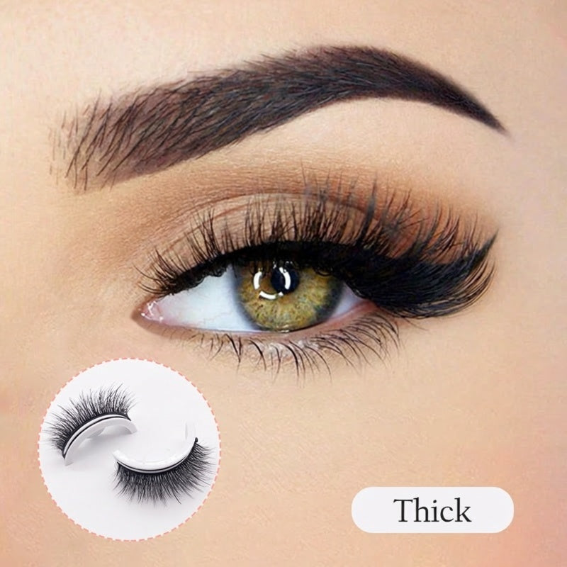 🏆 Last Day Special Price £9.99 ! 🔥 Buy One Get One Free 🎁  💐Waterproof & Reusable Self-Adhesive Eyelashes