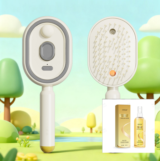 ⚡ 50% OFF NOW ! 💐 Electric Spray & Massage Hair Brush – Soothing Scalp Massage, Fine Mist Spraying & Smooth Hair Care Design ✨