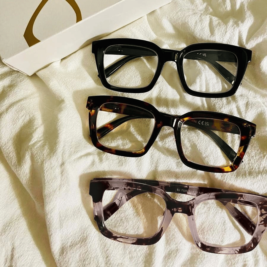 ✨👓Tortoiseshell Reading Glasses – Blue Light Blocking Oversized Square Readers