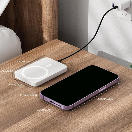 🔋 50% OFF NOW! ⚡ Fast Charge Portable Wireless Magnetic Power Bank – 15W Fast Charging, Strong Magnetic Adsorption & High Capacity 📱