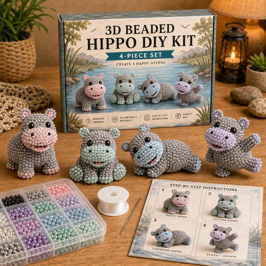 🏆Limited Time Sale 50% OFF🧵✨Petite 3D Beaded Animal Craft Kit