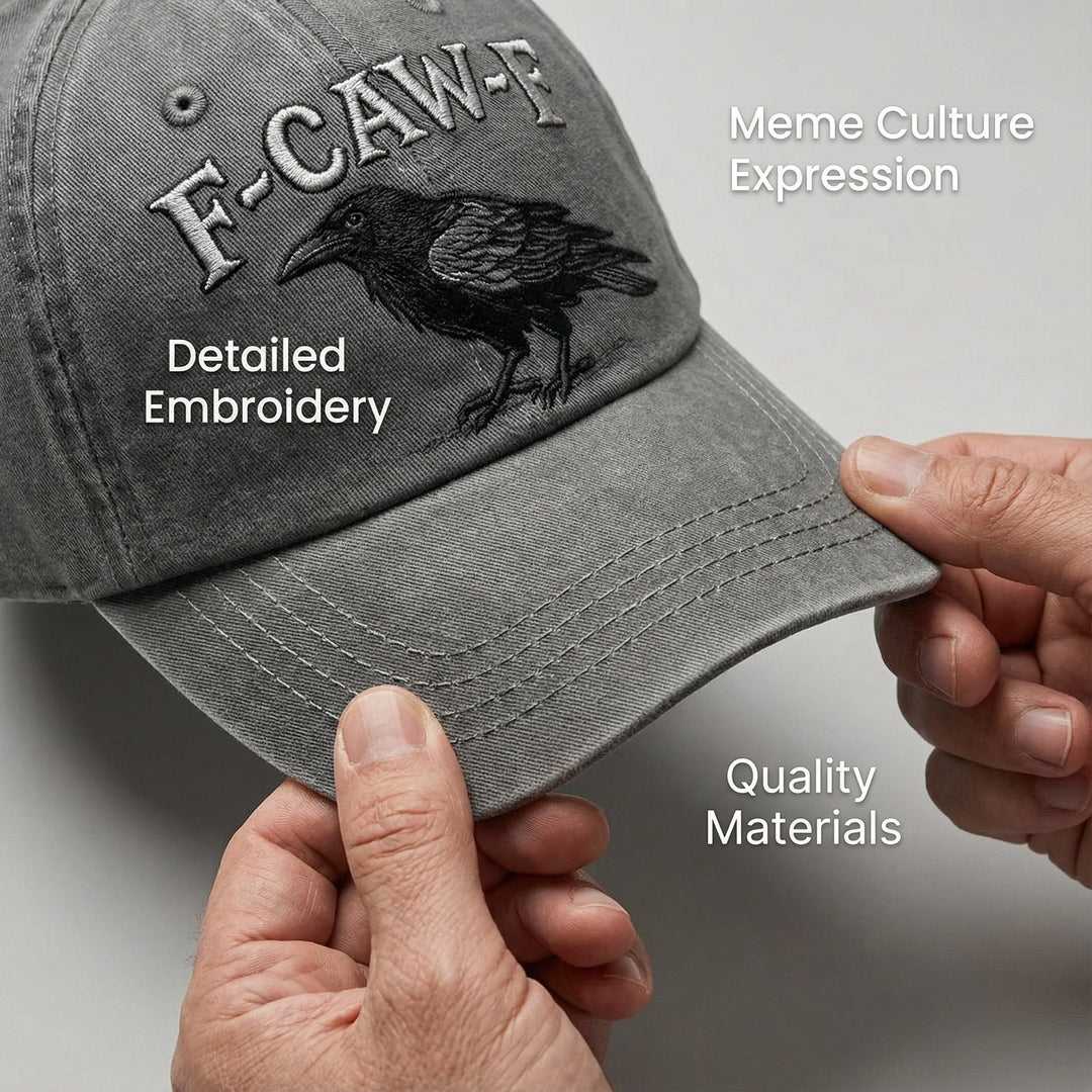 🔥New Arrivals Exclusive Sale🔥Adjustable Vintage F-CAW-F Crow Hat