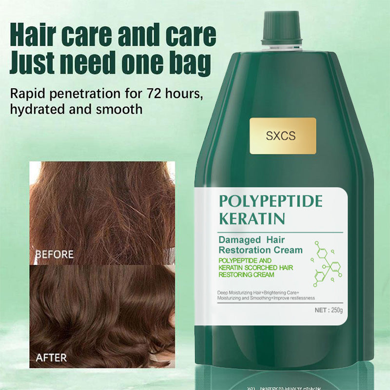 🥳2026 HOT SALE🥳💞50K+ SOLD!⏳Limited-time 50% off⏰Polypeptide Keratin Hydrating Smoothing Hair Damage Repair Cream🥇