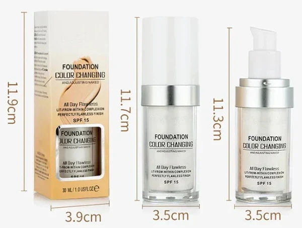 🎁 KÖP 1 FÅ 1 GRATIS! ✨ Färgförändrande foundation för mogen hud - Felfri täckning, naturligt utseende & Långvarig återfuktning 💧💄