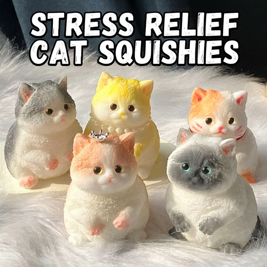 LIMITED-TIME 30% OFF! ✨Soft and Cuddly Cat – Stress-Relief Squeezable Toy