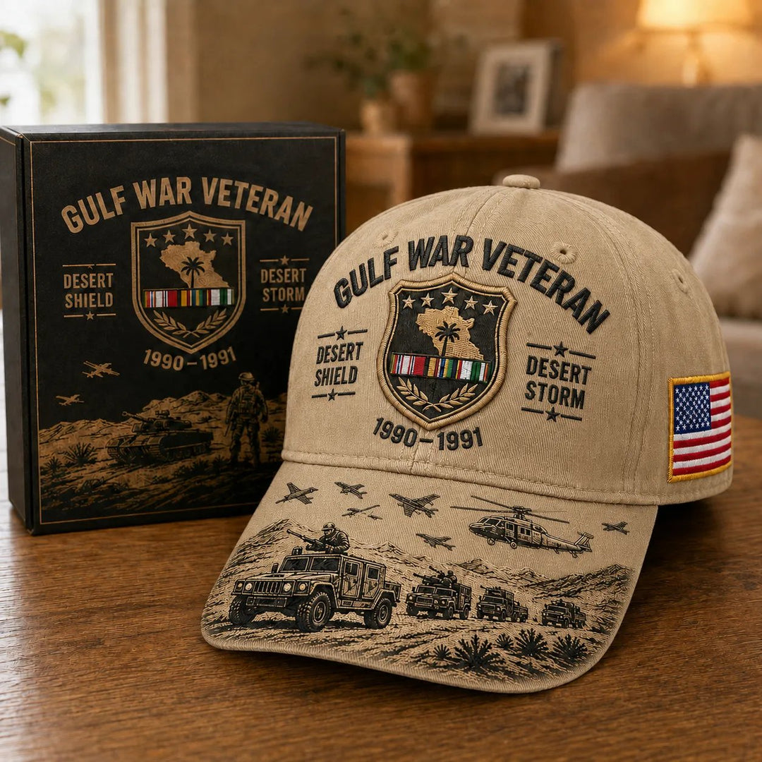 LAST DAY SALE 30% OFF⚡50K+ SOLD!!⚡Gulf War Veteran Desert Shield & Desert Storm Commemorative Cap