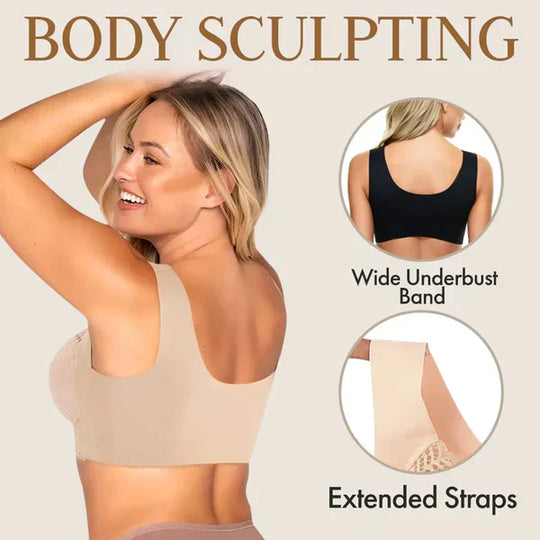 🔥👙LÁ DEIREANACH - Ceannaigh 2 Faigh 1 Saor in Aisce (3 phíosa) 🔥| Bra Lása Gan uaim, Stretch, Cruth Iomlán, Ardaitheoir Deiridh