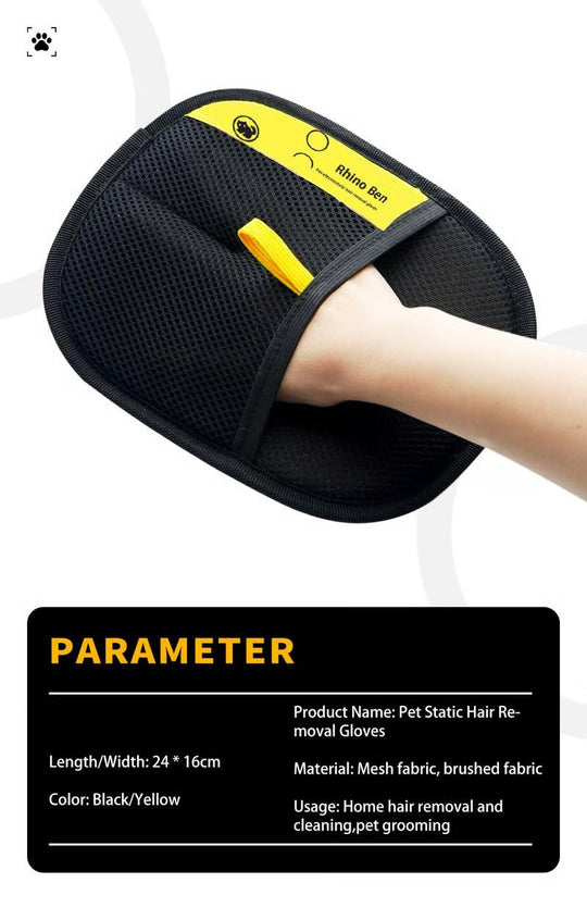 ⚡ 50K+ SOLD! 🎁Reusable Electrostatic Pet Hair Removal Glove - Works on Clothes, Couch, Car & All Fabric Surfaces