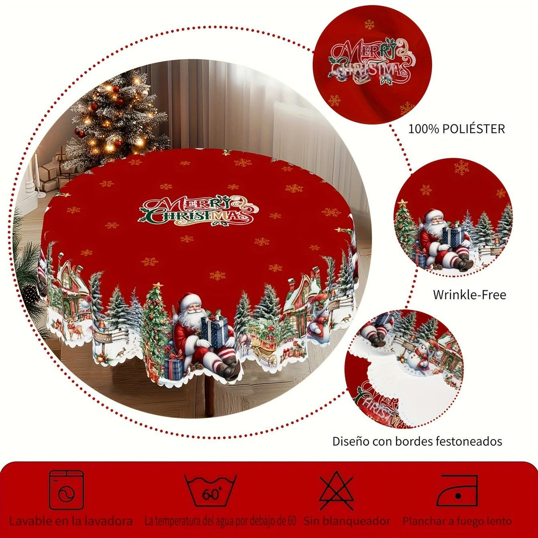 💥DERNIER JOUR DE VENTE -50%⏰50 000+ VENDUS ! ✨Nappe de Noël