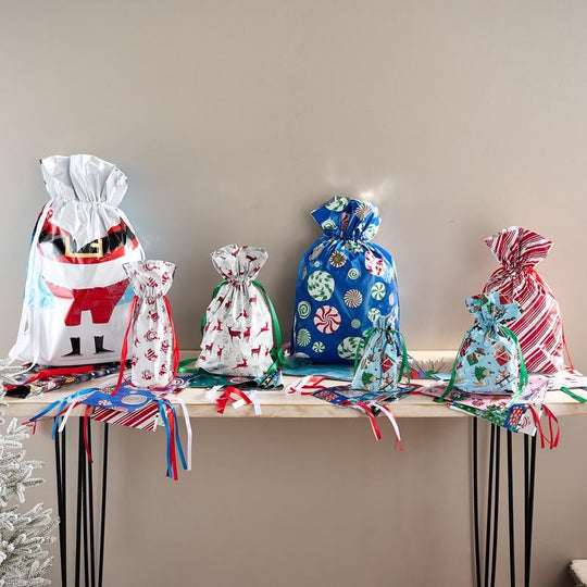 🎅Saldi di Natale - Sconti fino al 50%🔥Sacchetti regalo natalizi con coulisse MerryPouch