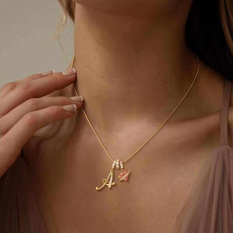 💖Last Day Huge Discount✨3-Layering Initial A-Z Letter Pendant Necklaces🎀