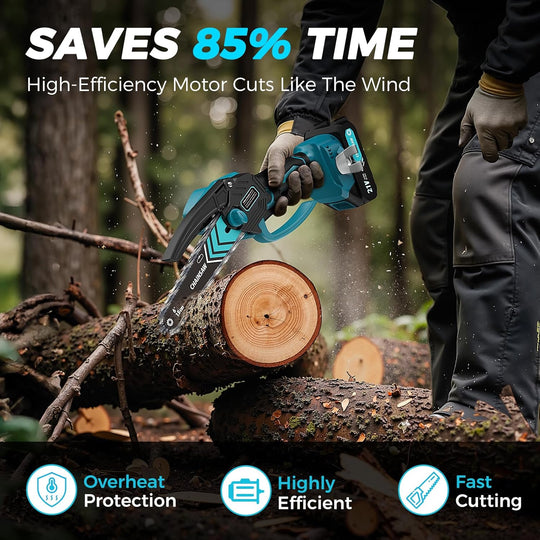 🎁2026 New Arrivals 50% OFF💥6-inch Cordless Mini Chainsaw with 2 Batteries🌲
