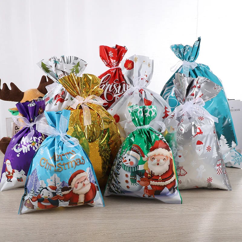 🎅Saldi di Natale - Sconti fino al 50%🔥Sacchetti regalo natalizi con coulisse MerryPouch